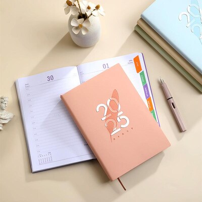 2025/2026 English Calendar Book 365 days planner Diary note