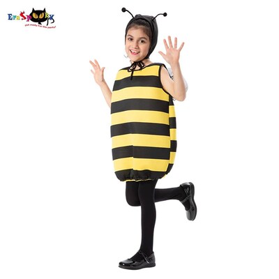 Eraspooky Halloween Yellow Bumble Bee Costume Adult Kids