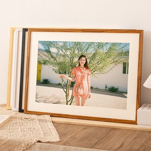 相框画框装裱定制油画外框实木挂墙拼图裱框8k自己框架木框K