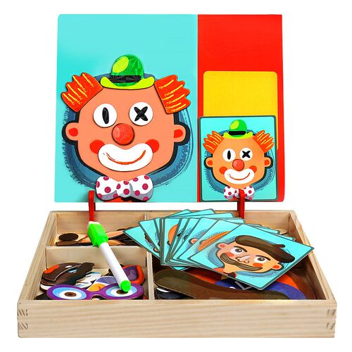 New Animals/ Vehicle Wooden Magnetic Puzzle Toys for Childre