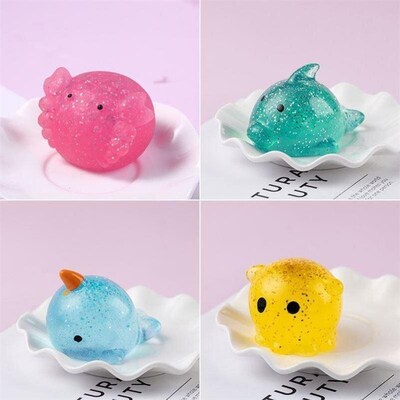 Big Spongy Squishy Mochi Fidget Toys Kawaii Animal Stress