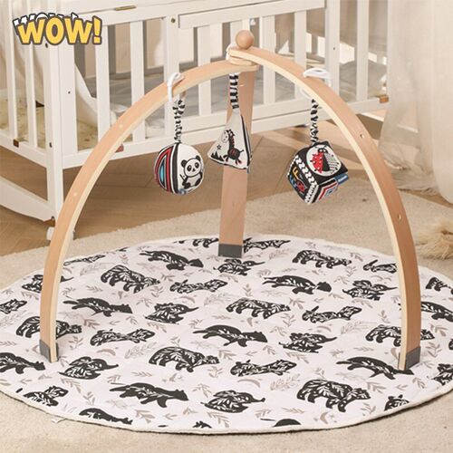 New Wooden Gym Portable Frame Rack?Nordic Baby Baby Activit