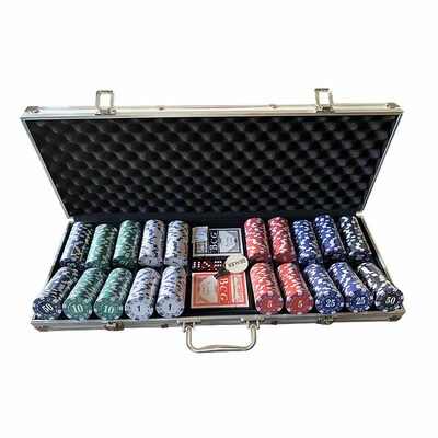 500 chips Texas hold em poker set Texas Poker Dice Game