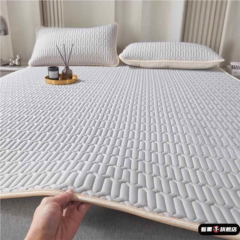 夏季冰丝乳胶凉席冰丝乳胶凉席三件夏季冰丝席单人床笠款软席子,床上用品,乳胶席,淘宝优惠券,粉丝福利购,淘宝优惠卷