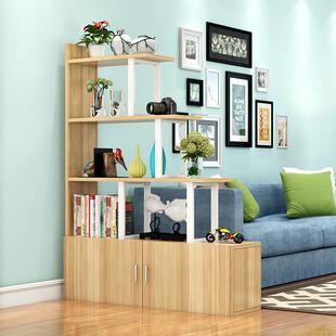 厂家简约隔断柜客厅钢木书架多层置物架落地展示架简易儿童书柜