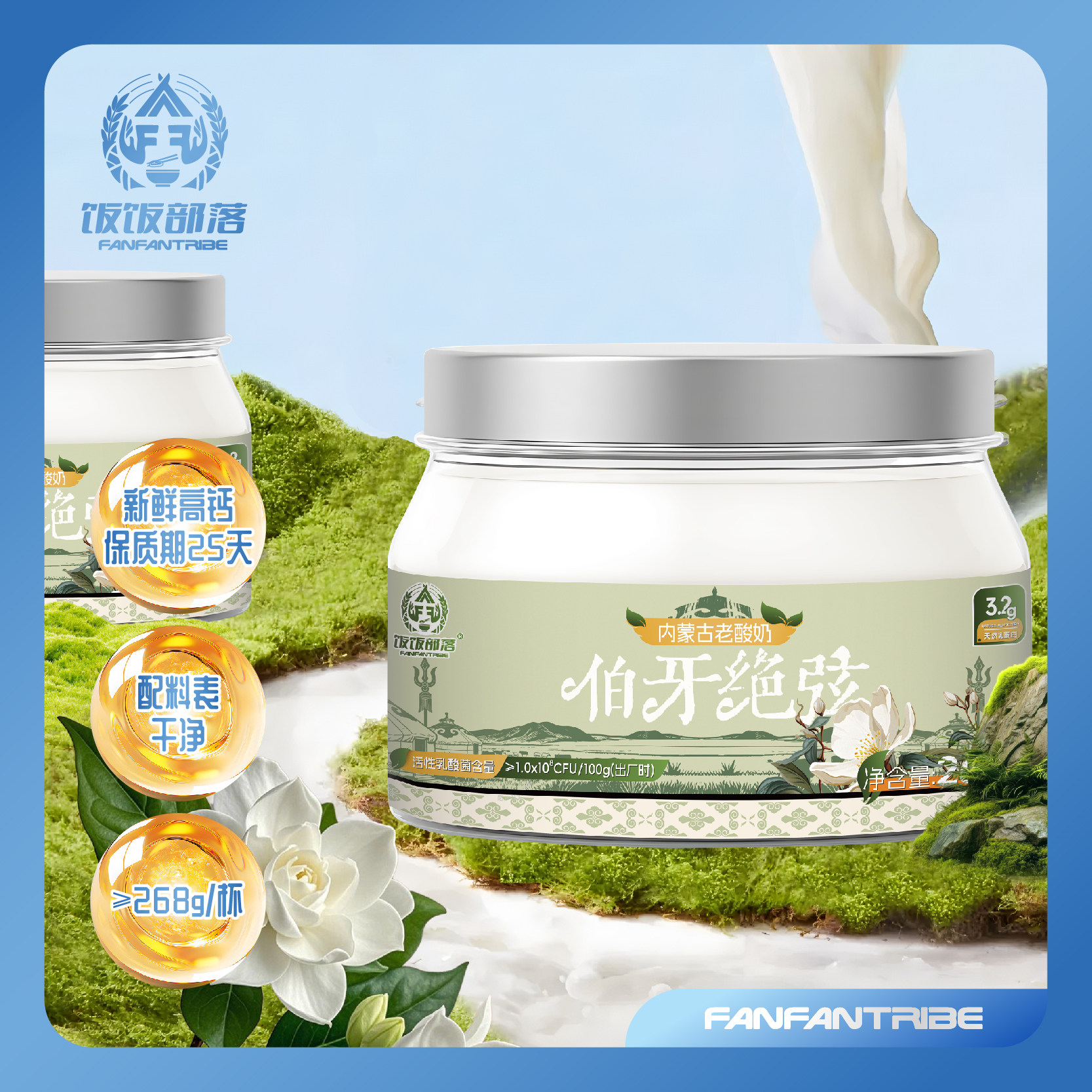 饭饭部落内蒙古老酸奶原味罐装新鲜高钙配料表干268g,零食/坚果/特产,其它,淘宝优惠券,粉丝福利购,淘宝优惠卷