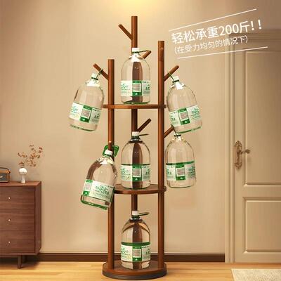 实木旋转之衣帽A11236架落地衣架卧室家用置物架式衣服架子客厅立