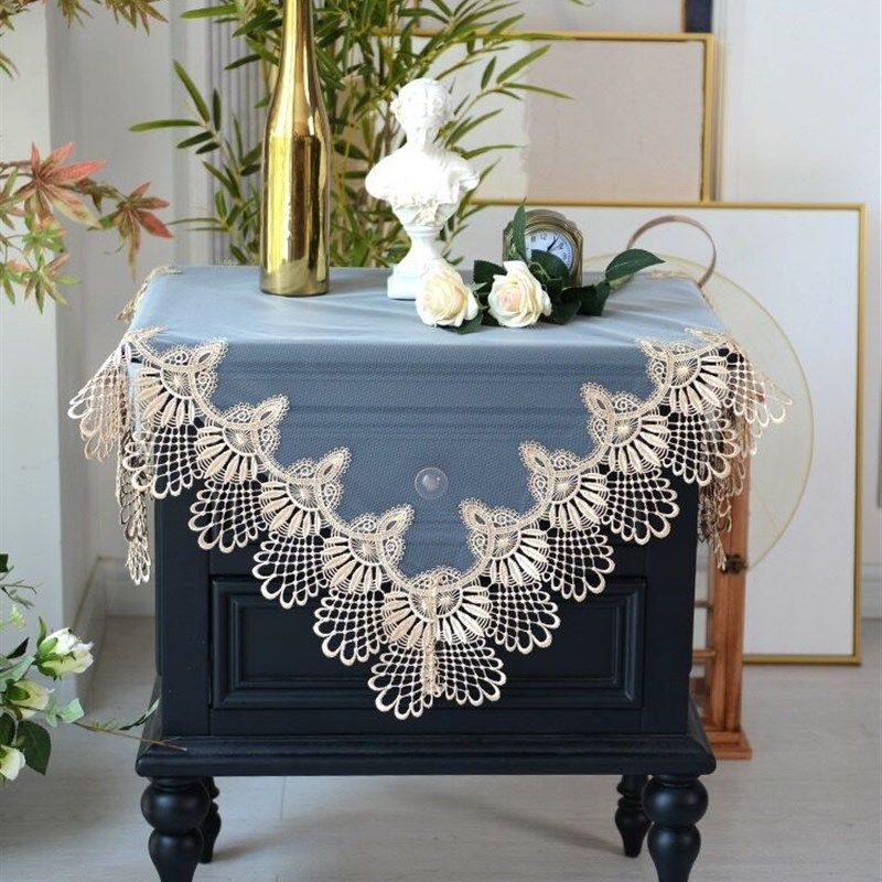 欧式蕾丝奢华空调盖巾防尘罩床头柜盖布台灯盖布方形圆形多用盖巾,居家布艺,万能盖巾,淘宝优惠券,粉丝福利购,淘宝优惠卷