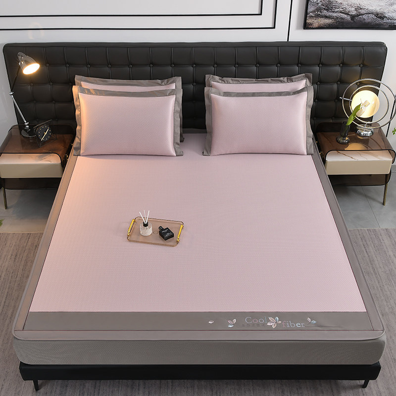 冰丝凉席三件冰藤草席学生宿舍单人夏天席子空调软席床笠款藤席,床上用品,冰丝席,淘宝优惠券,粉丝福利购,淘宝优惠卷