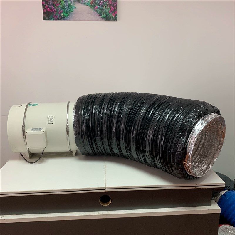 新风系统消音软管风机管道出风口静音铝箔排风管消声器降噪软连接