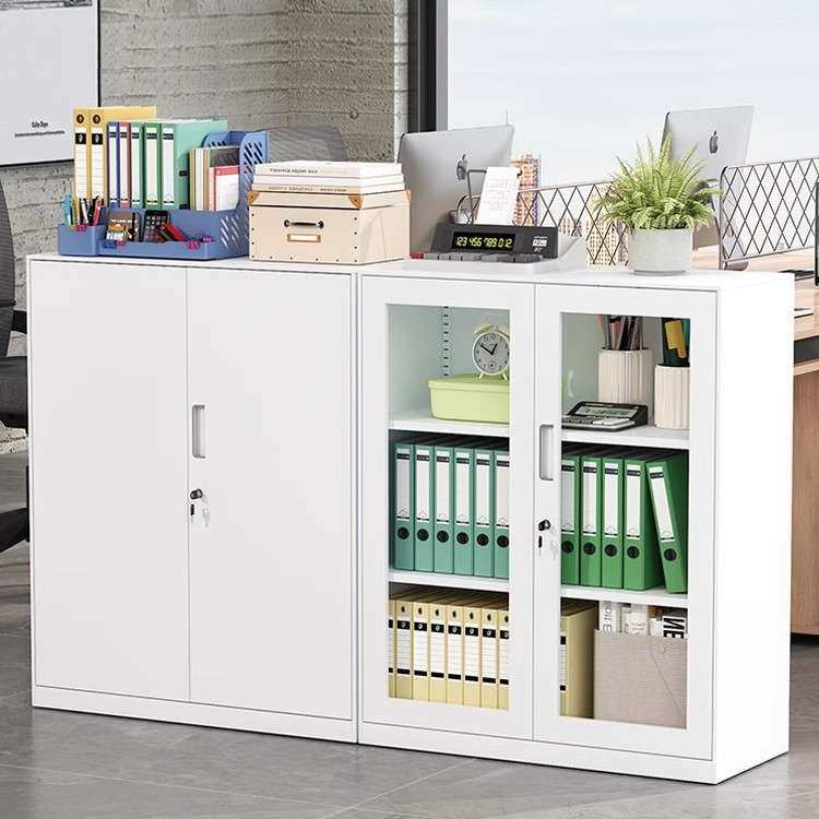 办公室铁皮文件柜带锁矮柜落地档案收纳柜对开资料柜钢制储物柜子,3C数码配件,其它配件,淘宝优惠券,粉丝福利购,淘宝优惠卷