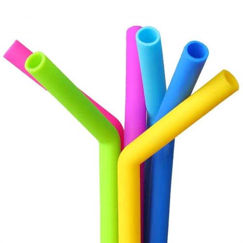 Reusable Silicone Straw Long Flexible Silicone Drinking Stra