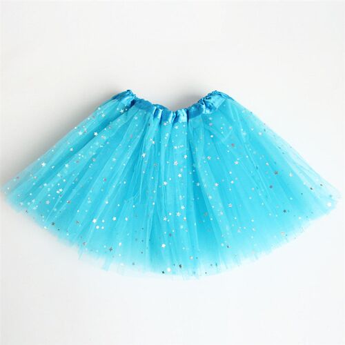 Summer Kids Baby Star Glitter Dance Tutu Skirt For Girl Sequ