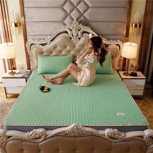 Thailand latex mat three-piece foldable washable ice silk ma