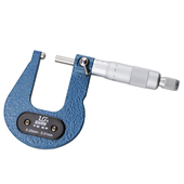 桂林深弓架千分尺0 弓深100深喉板材厚度测量外径千分尺圆头