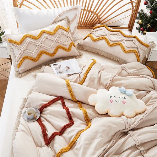 2025 de  Real Tufted Three-piece Quilt Quilt re