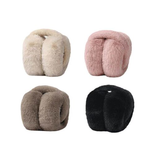 Winter Warm Ear Muffs, Unisex Foldable Korean Style Faux Rab