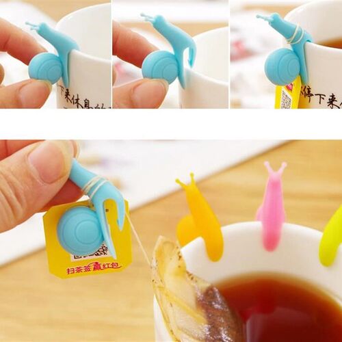 Cute Snail Wineglass Label For Tea Bag Hanging Mug Cup Clip