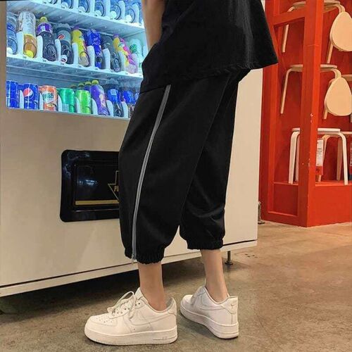 Casual Shorts Mens Summer Thin Seven-point Pants Straight-l