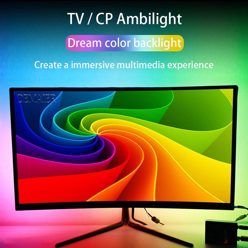 Ambilight TV USB LED条灯 60LED/M高密度全彩背光灯条 Compu用HD