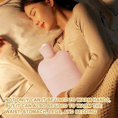 Warm Water Bag 1000ml Water Bottle Hand Foot Warming Bag