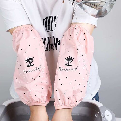 Long waterproof sleeve kitchen oil sleeve womens anti-fouli