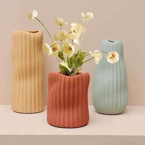 Nordic modern ceramic vase ornaments living room flower arra