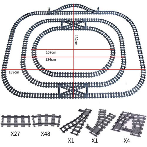 City Trains Flexible Switch Railway Tracks Rails Crossing Fo