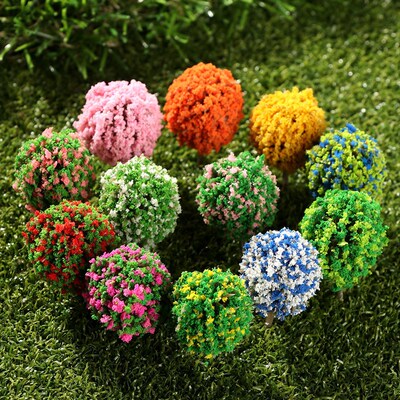 Static Scenery Model Sand Table Building Layout Flower Clust