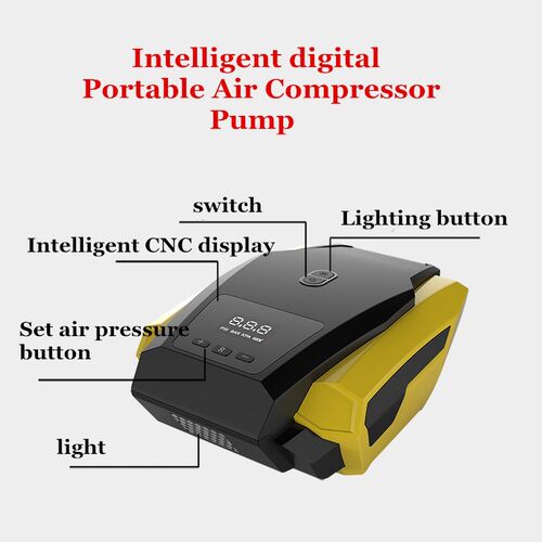 Digital Tire Inflator DC 12 Volt Car Portable Air Compressor