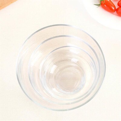 salad bowls glass bowl set dessert fruit storage bottles