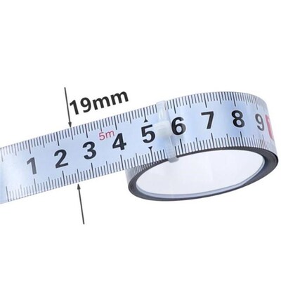 19mm Widen Metric Self Adhesive Ruler Miter Track Tape Measu