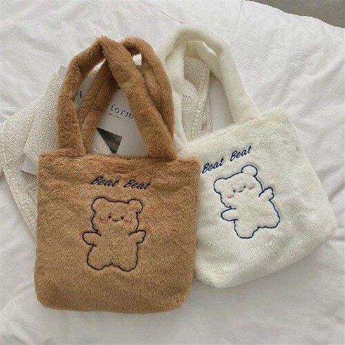 Plush Women &p;#39;s ag Shopper ag Cute Little ear Print So