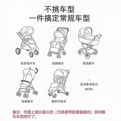 Full-coverage universal stroller mosquito net, suitable for
