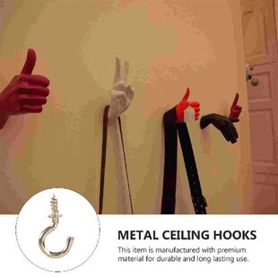 Hanging White Hangers Screw Plated For Copper Ceiling Hooks