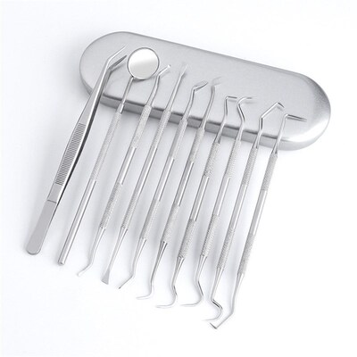 Dental Mirror Sickle Tartar Scaler Teeth Pick Spatula Dental