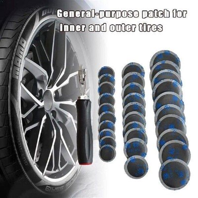 Car Tire Repair Glue Kit 32/42/58MM With Roller 30PCS