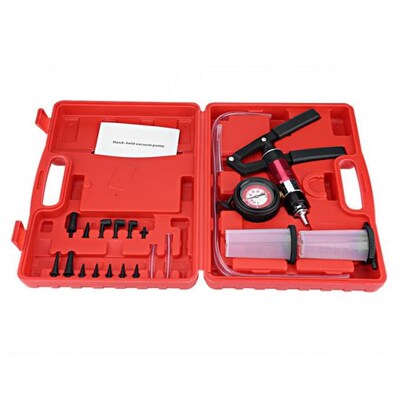 Auto Hnad Held Vacuum Pump Pressure Tester Kit Brake Bleeder
