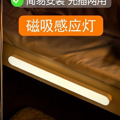 Motion Sensor LED Night Light USB Rechargeable Lamp感应灯