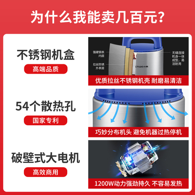 力果绞肉机商用大功率家用大容量大型电动强力多功能碎菜山药鱼机