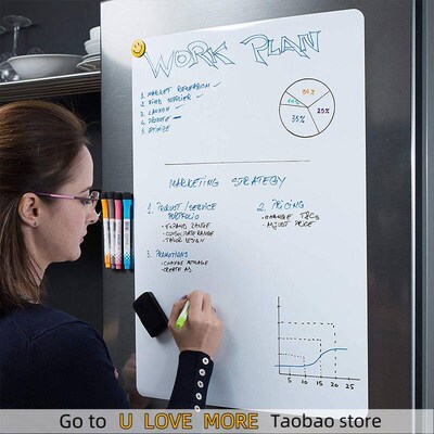 A4 Size Whiteboard Magnetic Dry Erase Soft Fridge Stickers E