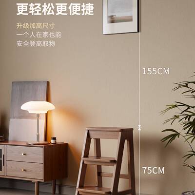 实梯垫脚家用23401爬高台阶餐厅吧台凳木椅可凳储物多功能登高凳