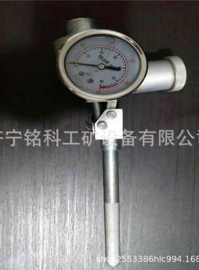 ZBY60压0力表6力BZY-60mpa双指针压力表综采支架压表高压矿用