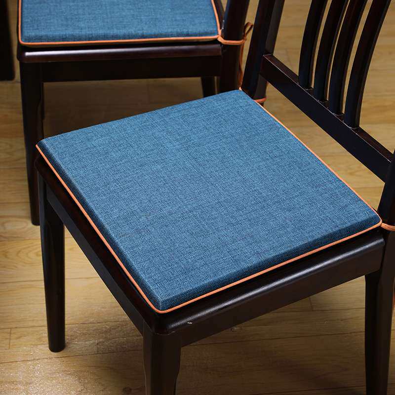 新中式餐桌椅子垫子高档梯形餐椅垫坐垫防滑红木凳子垫子座垫