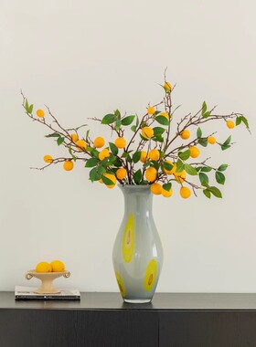 花多巴胺撞色波点玻璃花瓶摆轻奢高装级感客厅FT203Z桌面鲜件花插