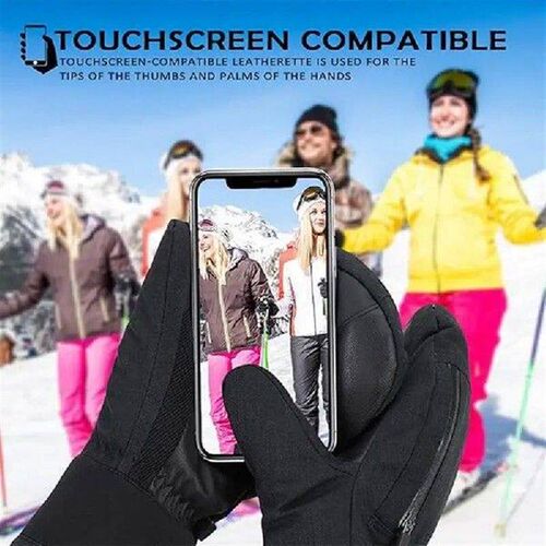 Winter Gloves Waterproof Snow Gloves Graffiti Pattern