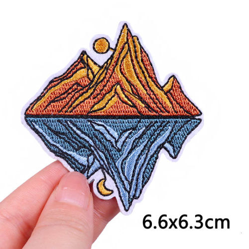Outdoor Iron On Patches For Clothes Camp Embroidered Patches