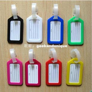 10pcs Multi - Colors Plastic Luggage Baggage Tags Label Tag