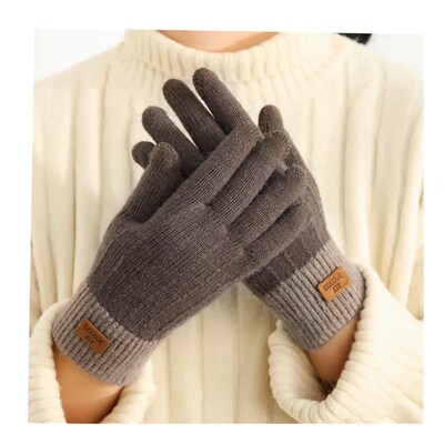 Women's Cashmere wool Knitted Gloves Winter Warm thick t