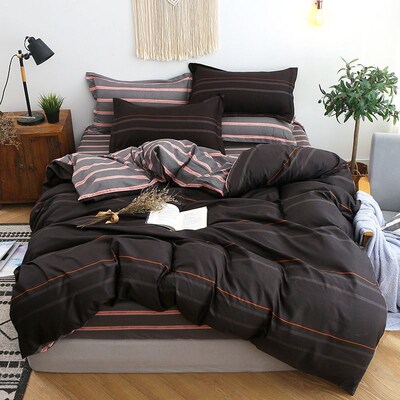Duvet Cover Bed Sheet 4 Set Bedding Sheets School 磨毛四件套